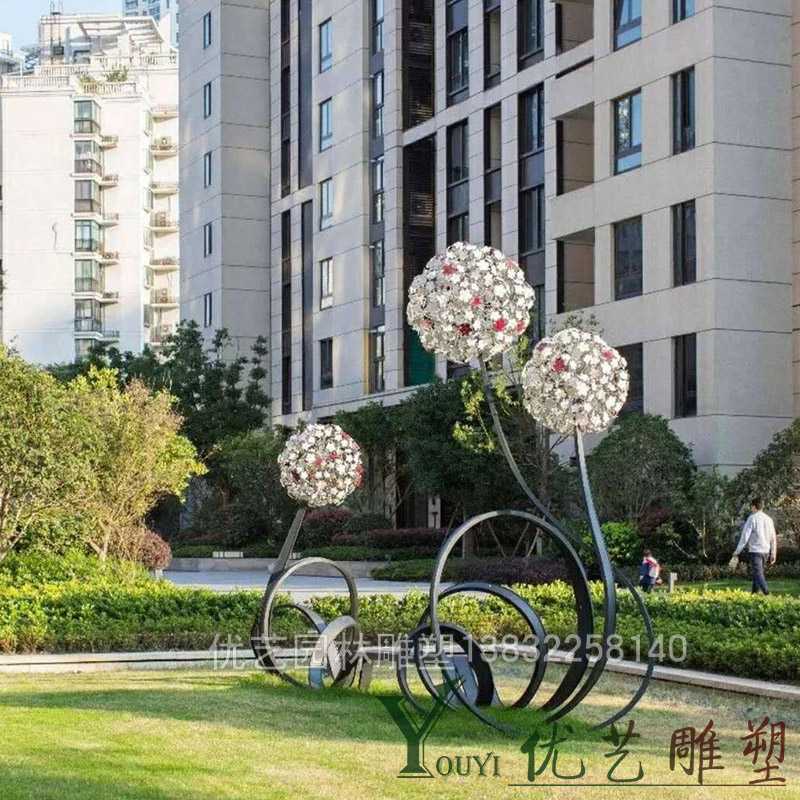 不銹鋼蒲公英雕塑 不銹鋼蒲公英雕塑