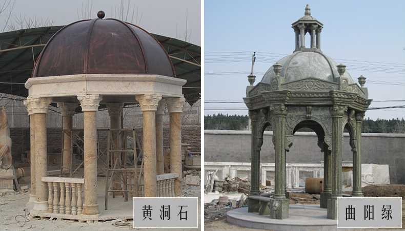 歐式景觀亭子，石雕大理石亭子，河北涼亭廠家