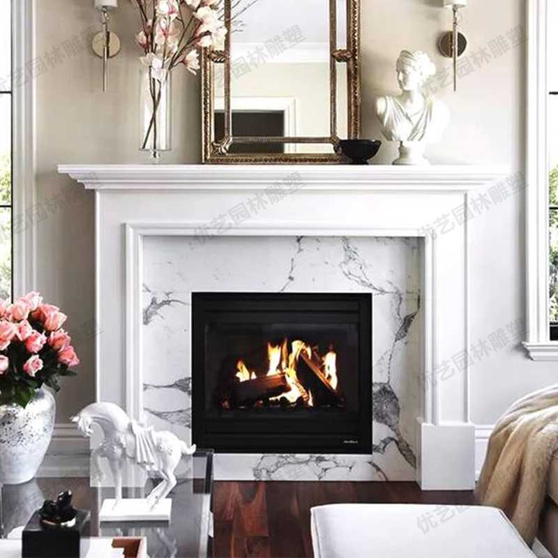 室內(nèi)壁爐架,大理石壁爐架