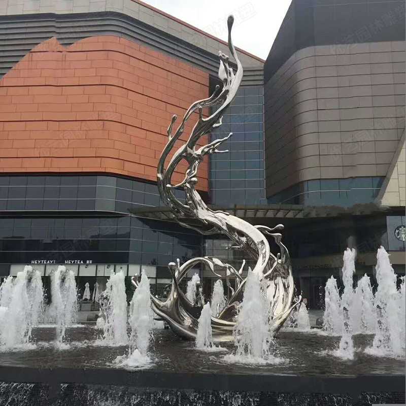不銹鋼浪花雕塑,不銹鋼雕塑廠家