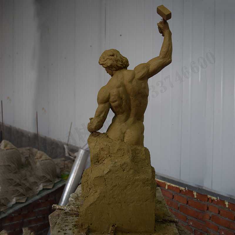 自我雕刻雕塑，雕刻自我雕塑，雕刻自己擺件